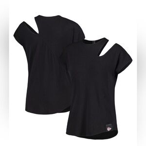 KIYA TOMLIN Black Kansas City Chiefs Cut Out Tri-Blend Shirt - XXL Black